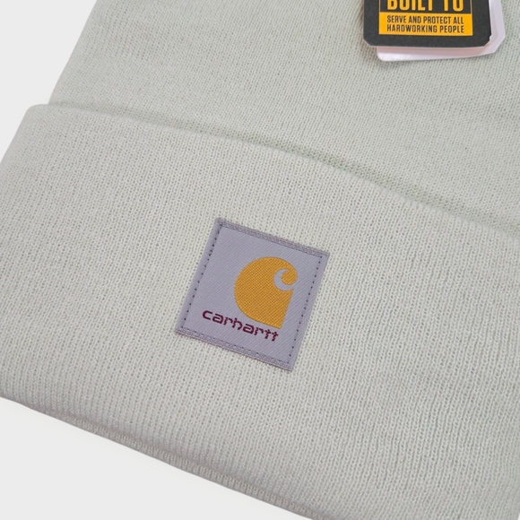 Carhartt Knit Cuffed Beanie Winter Cap Hat Tender Greens Light Green Unisex New - Picture 2 of 6